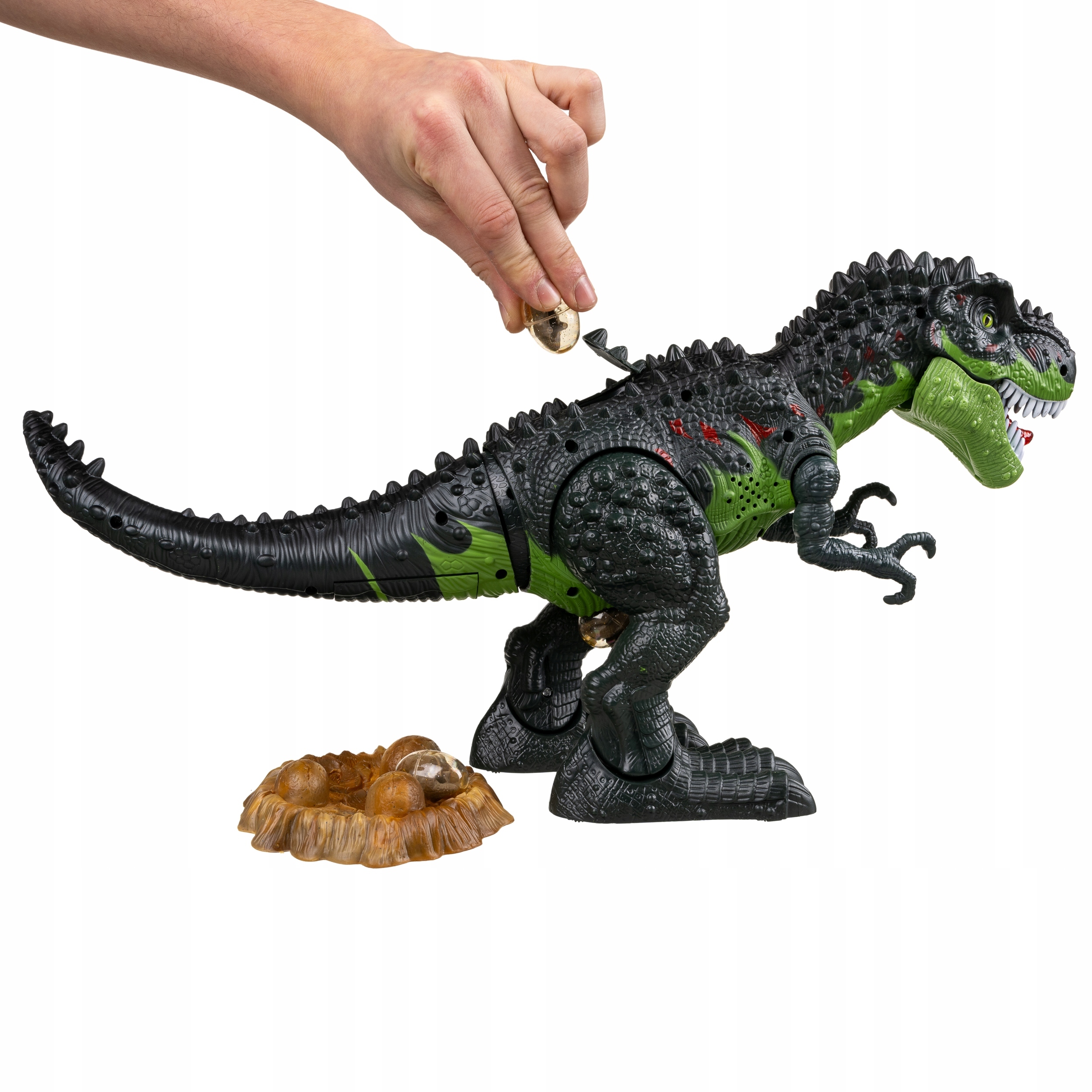 MTOYS dinozaur T-Rex interaktywny świeci ryczy