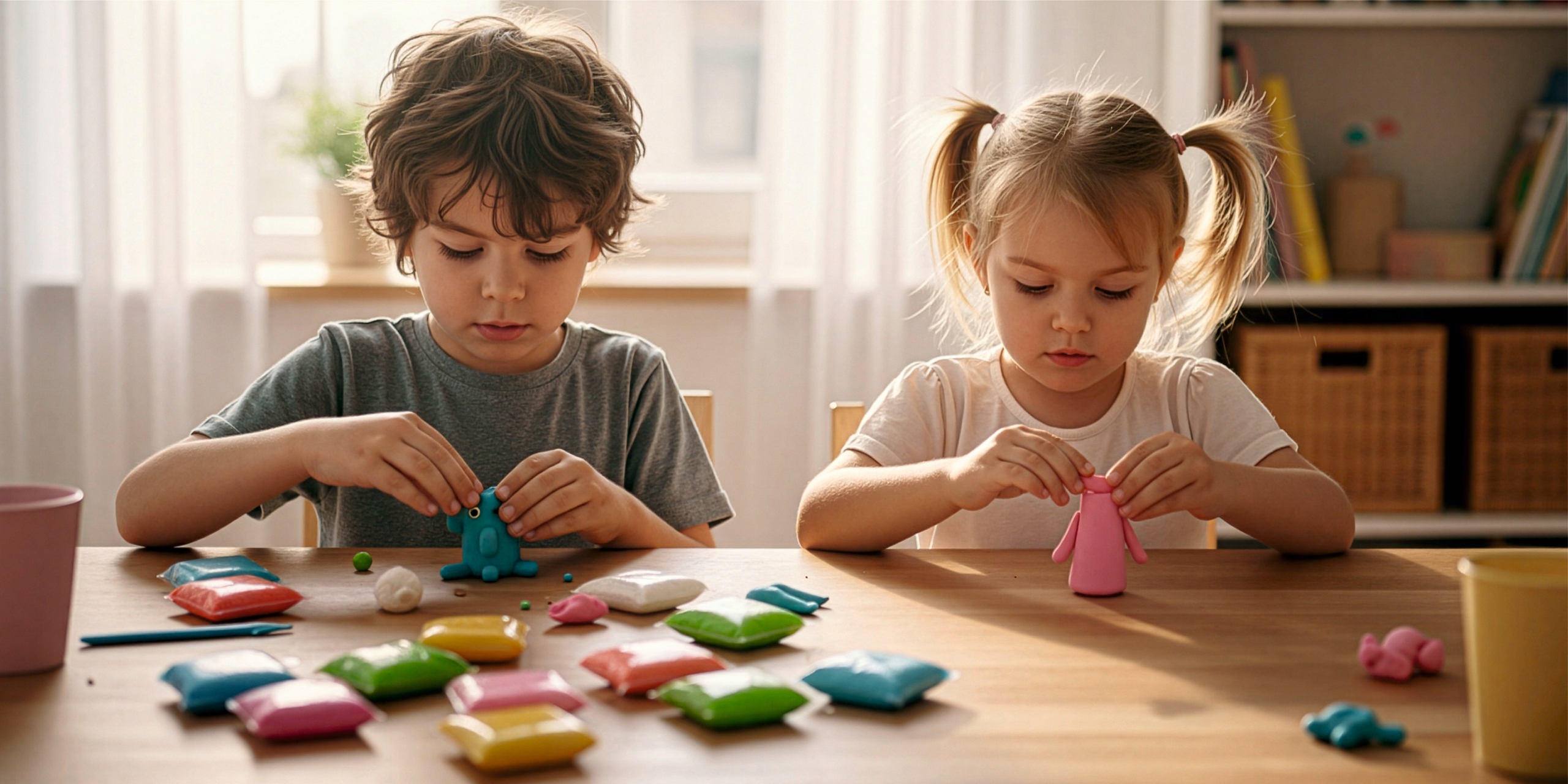 EVI SUPER CLAY magija plastelinas 108 daliu