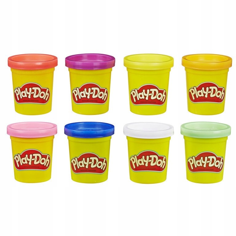 Play Doh play tešlos rinkinys iš 8 vamzdelių Rainbow Hasbro E5062