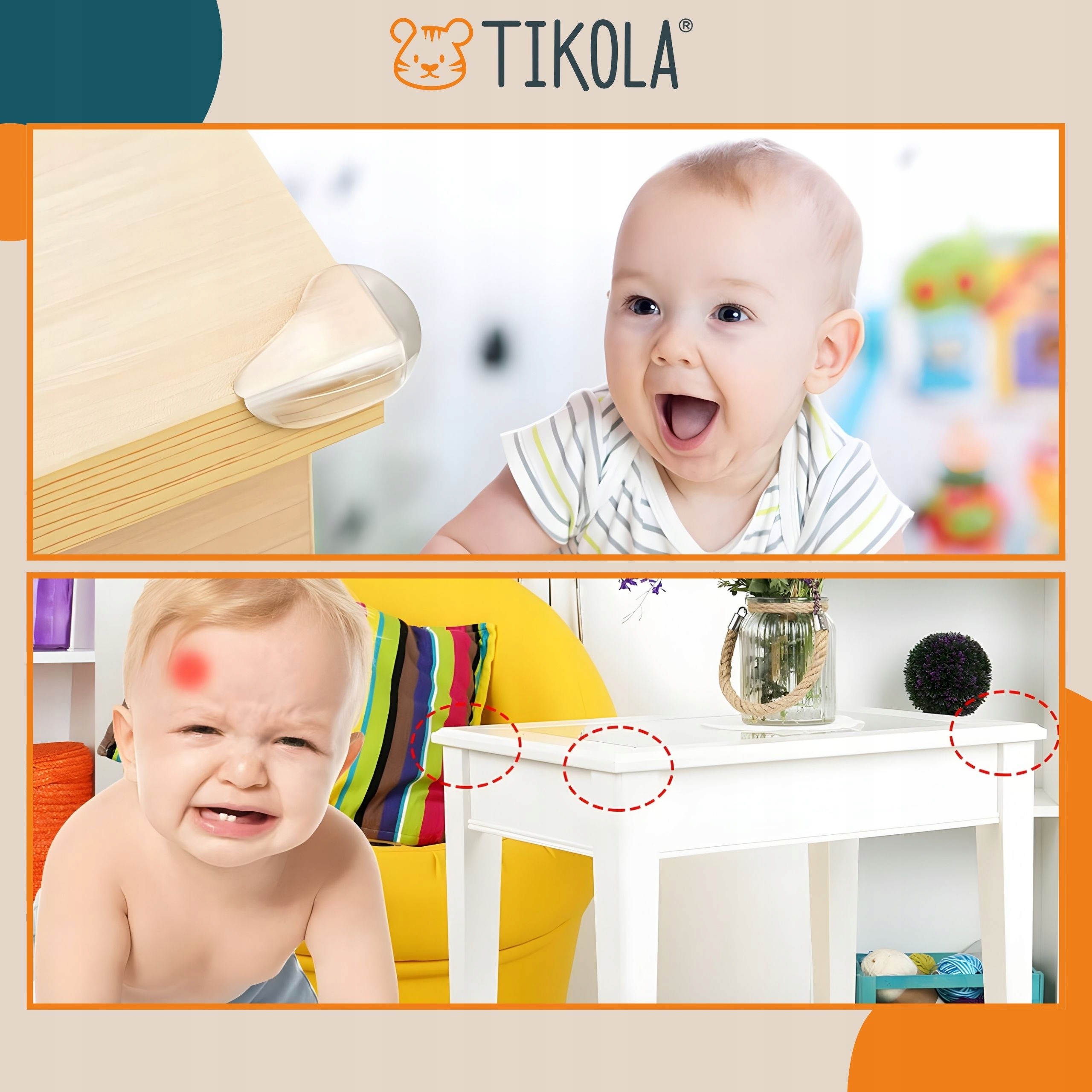 Tikola meblių kampų ir kraštų apsaugos atlošai