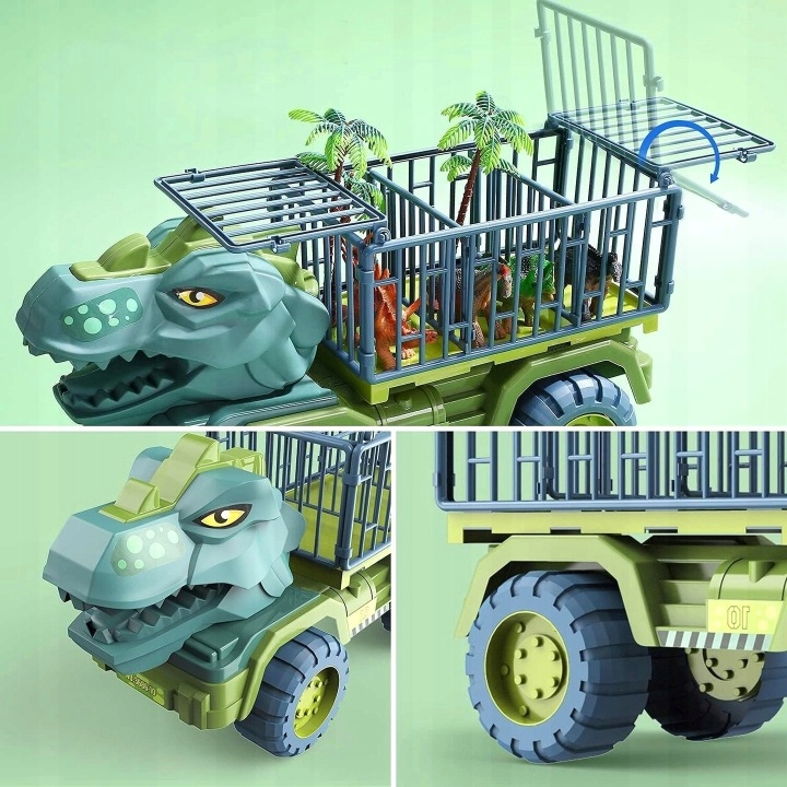 MALLE sunkvežimis su dinozaurais figurėlės rinkinys