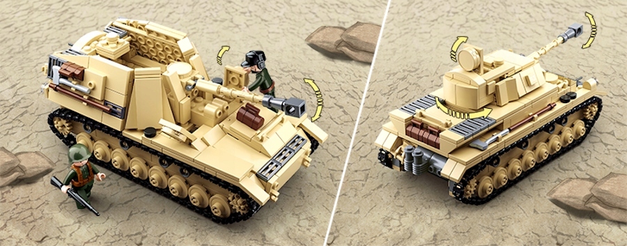 Sluban Panzer IV tankas 543 elementai M38-B0693