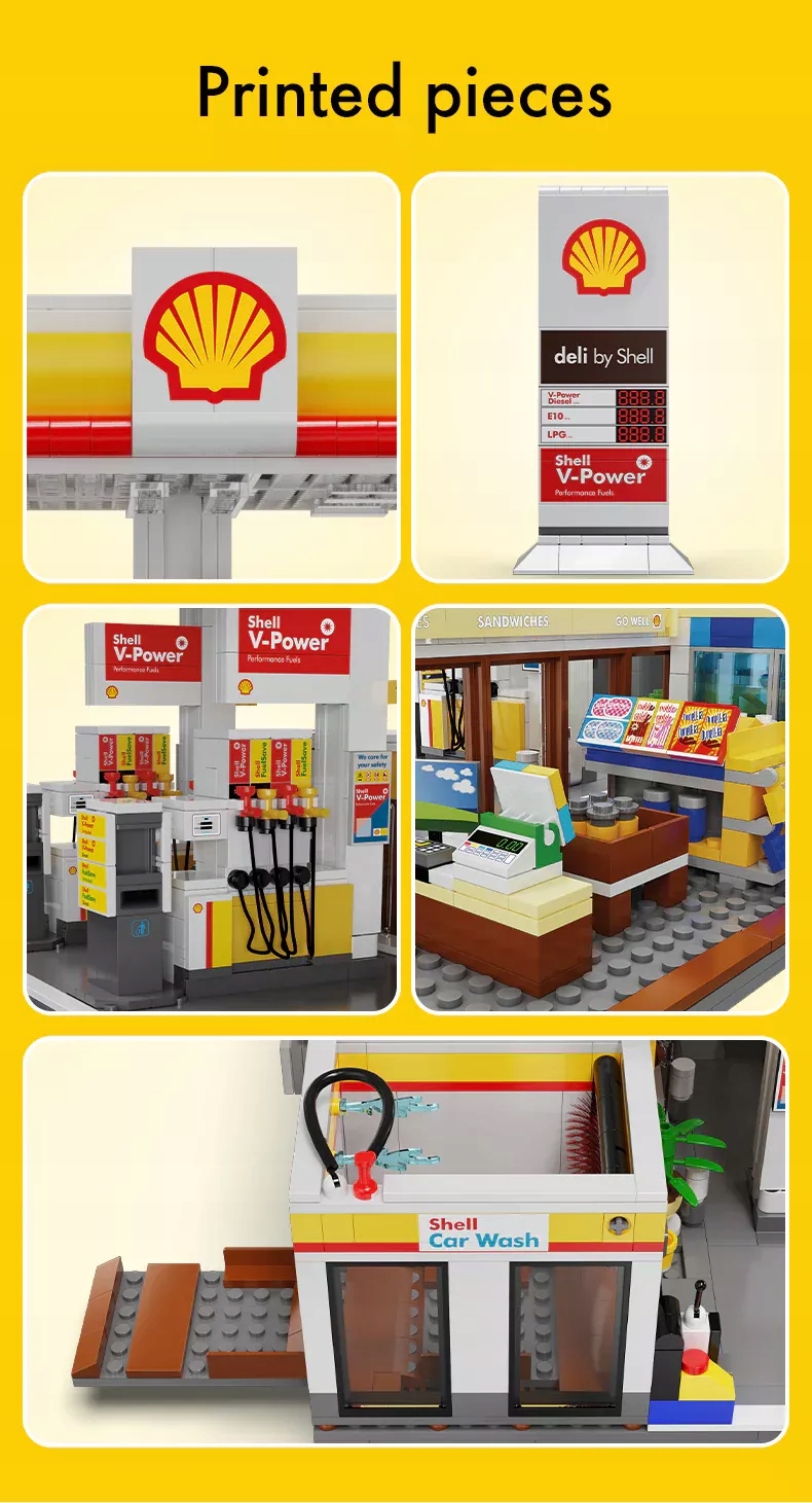 Cada konstruktoriai stotis degalinė Shell 1309 el. su LED