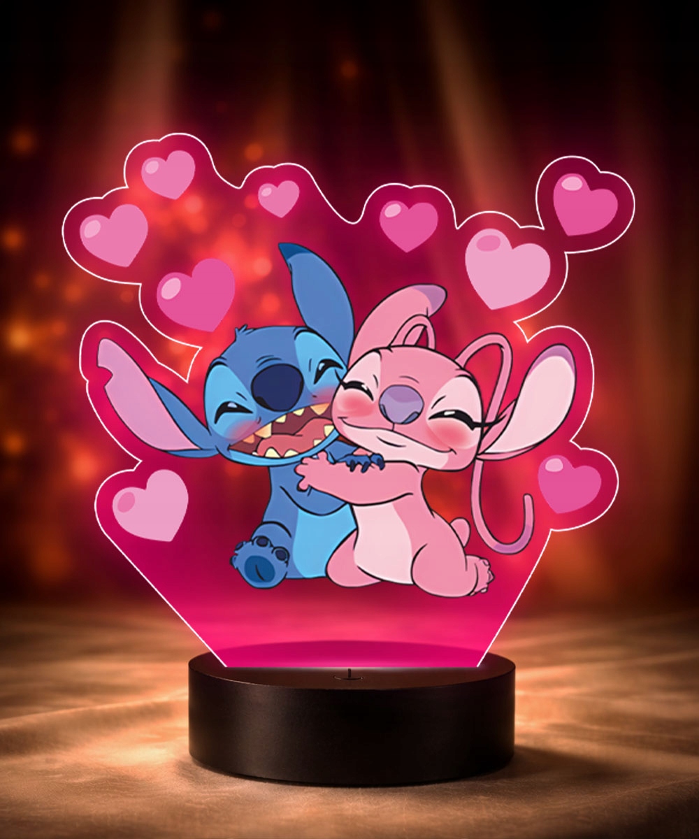 Plexido Lilo ir Stitch 3D LED nakties lempa