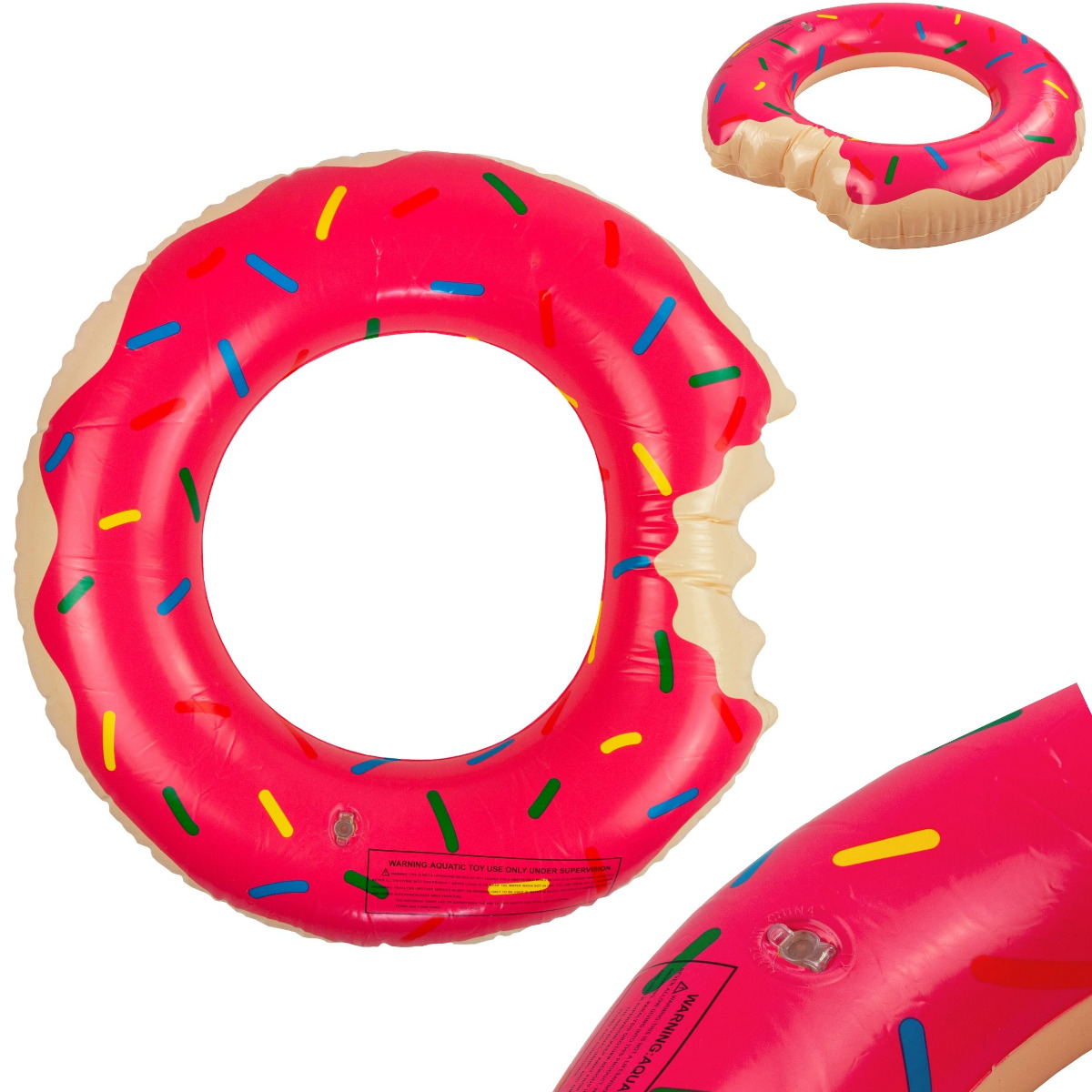 PRIPUKIMAS PAPLŪDŽIO RATAS DONUT DONUT ROŽINIS PLAUKIMO ŽIEDAS BASEINŲ PAplūdIMUI