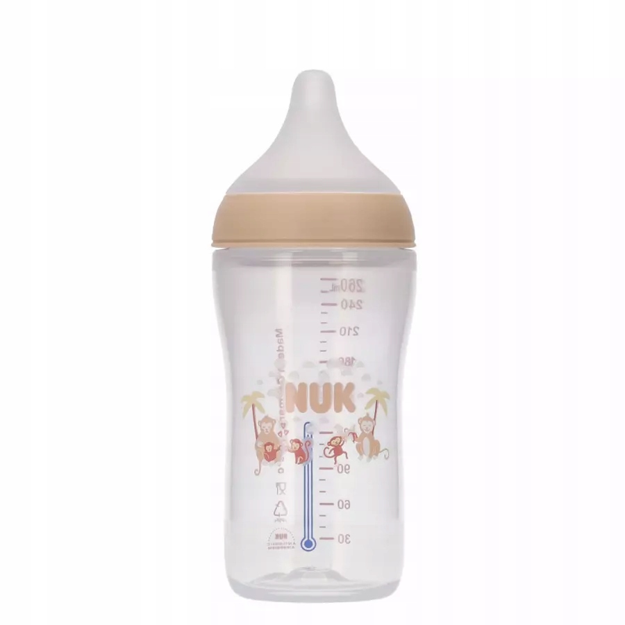 NUK PERFECT MATCH BUTELĖLIS 260ml 3m+ SILICONE TEAT M