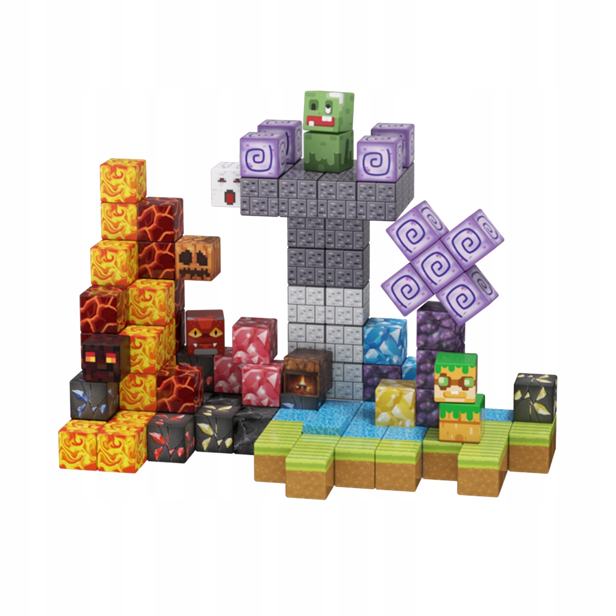 MagWonder magnetinių blokelių Montessori World Cubes rinkinys Mix 100 EL