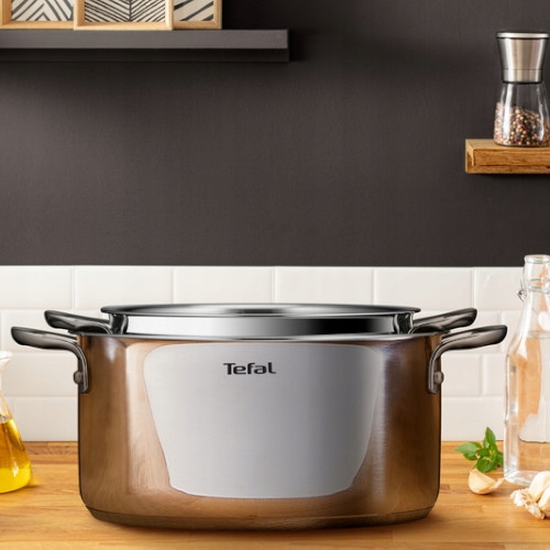 Puodas su dangteliu TEFAL Infinite 20 cm 3,1 L INDUKCIJA nerūdijančio plieno