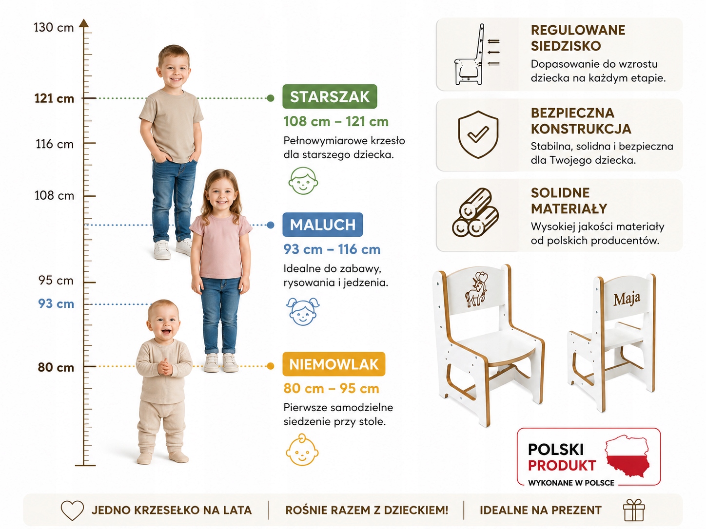 Reguliuojama kėdutė auga kartu su vaiku, graviruotoju, kūdikiu, bambliu, vyresnėliu