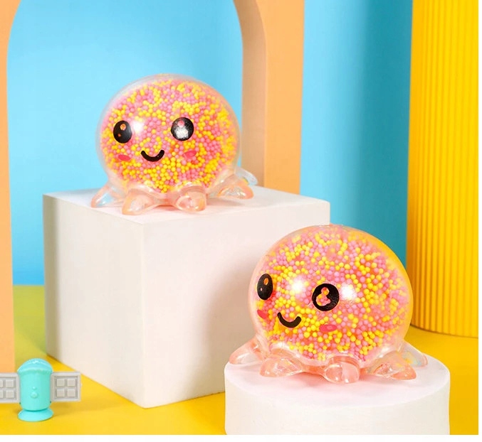Šviesiantis squishy aštuonkojis su LED