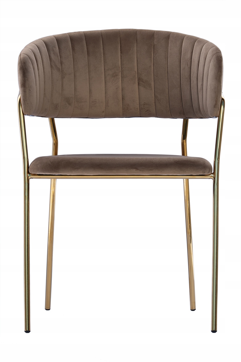 MODERN GLAMOUR CAPPUCCINO VELVET MINŠTA AKSOMINĖ VIRTUVĖS KĖDĖ