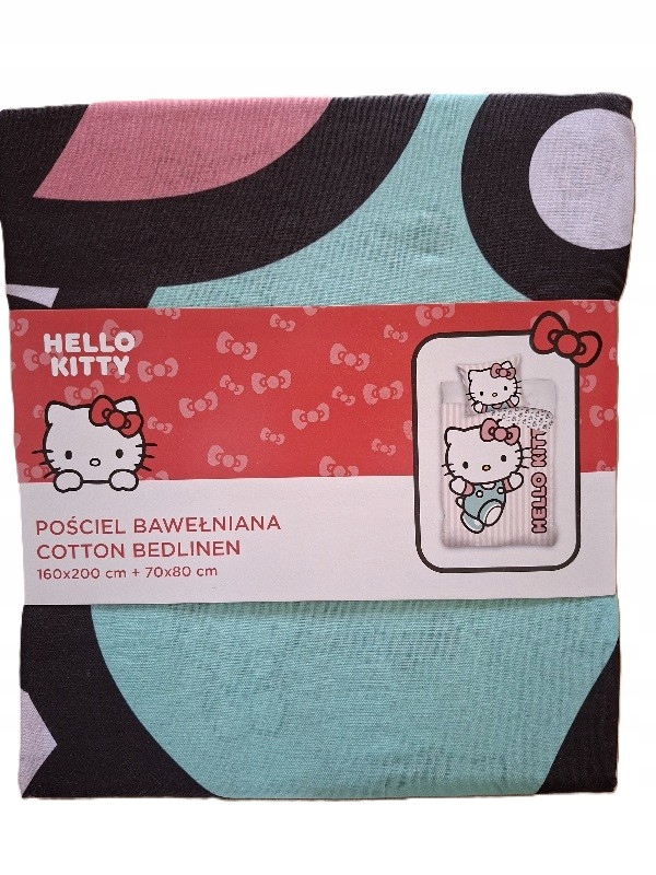 HELLO KITTY patalynės komplektas 160 x 200 cm įvairiaspalvis GERBĖJAMS