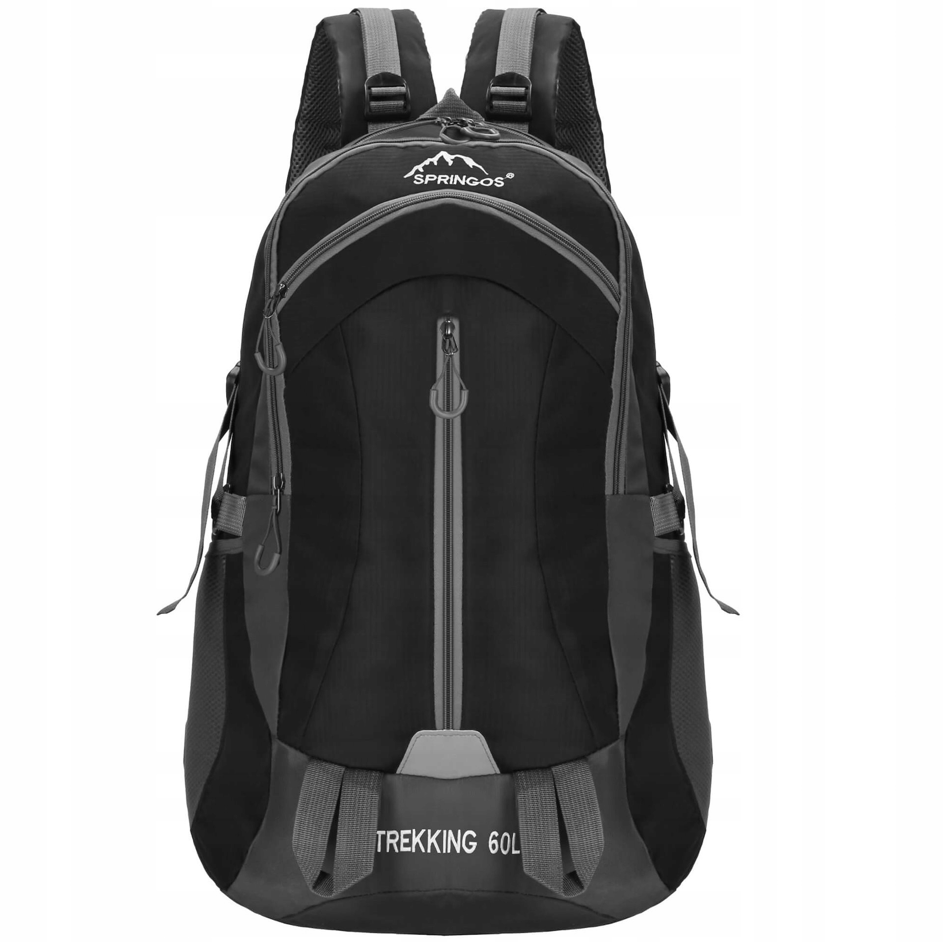 Springos trekinginis kuprinė, 60 l, juoda