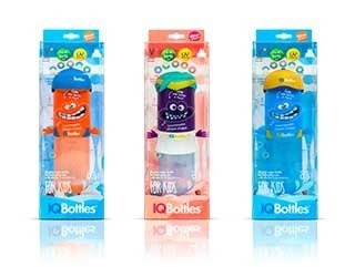 IQBottles butelis 2 in 1, oranžinis-mėlynas
