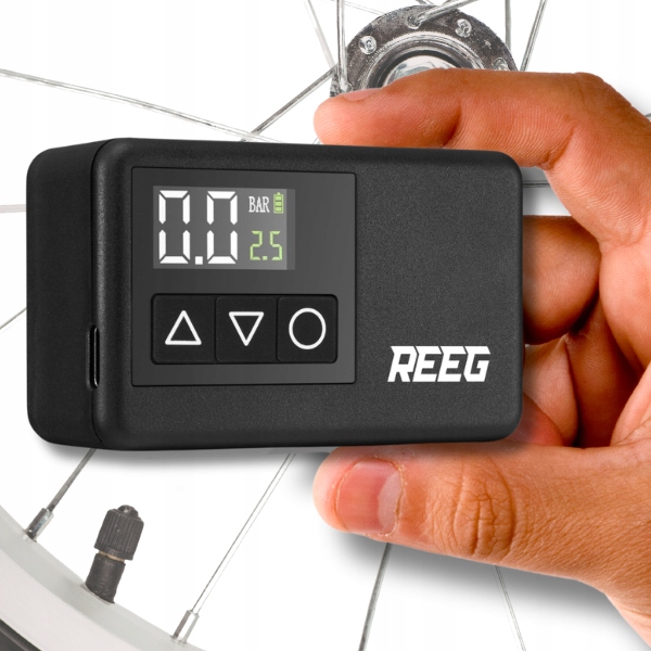 Reeg Air Pump MINI elektrinis siurblys dviračiui, paspirtukui, rutuliui 120 PSI