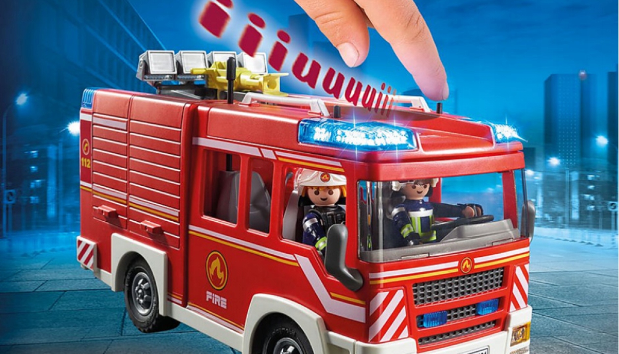 Playmobil ugniagesių gelbėtojų automobilis 9464