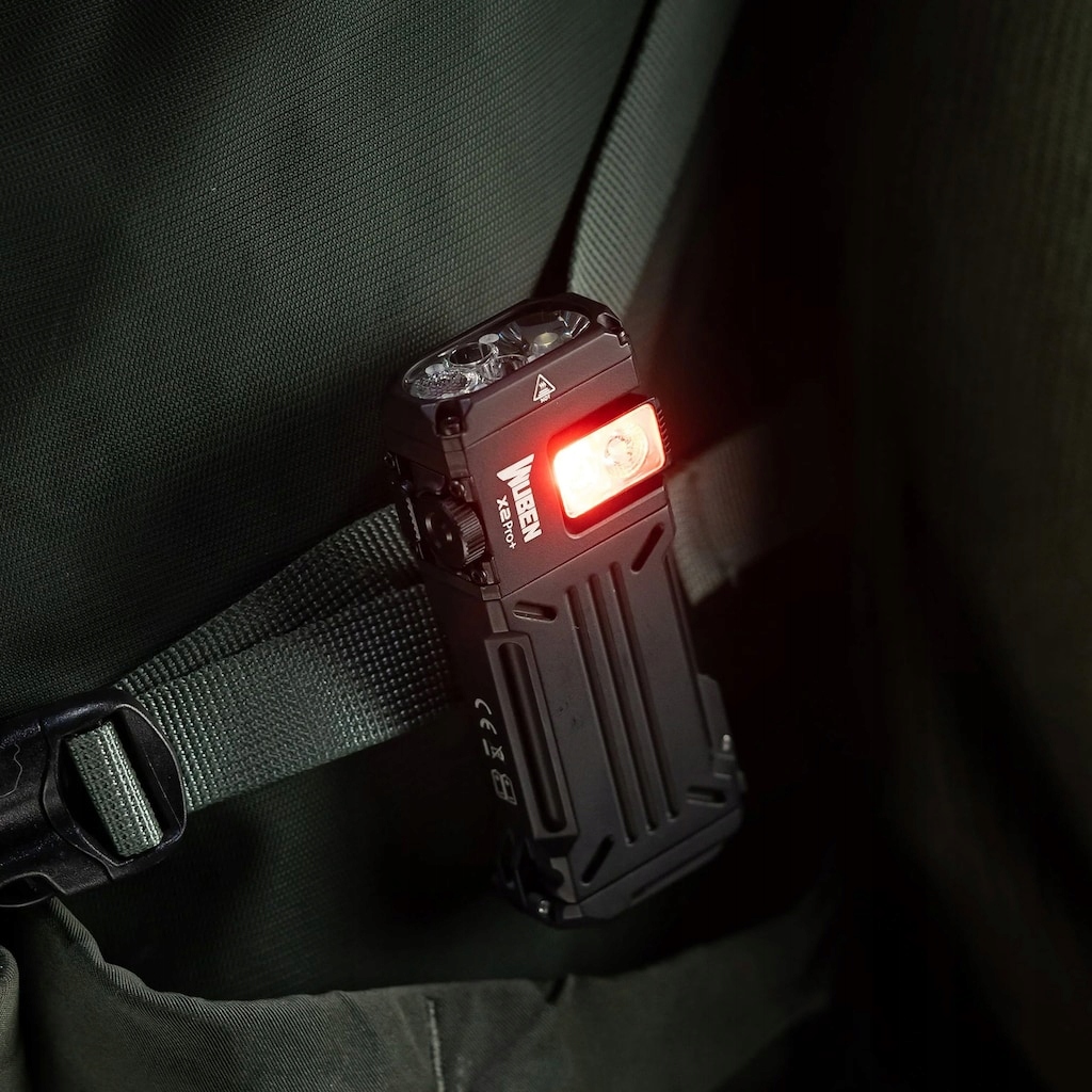 Wuben X2 Pro+ Black kompaktiškas EDC įkraunamas žibintuvėlis – 1500 liumenų