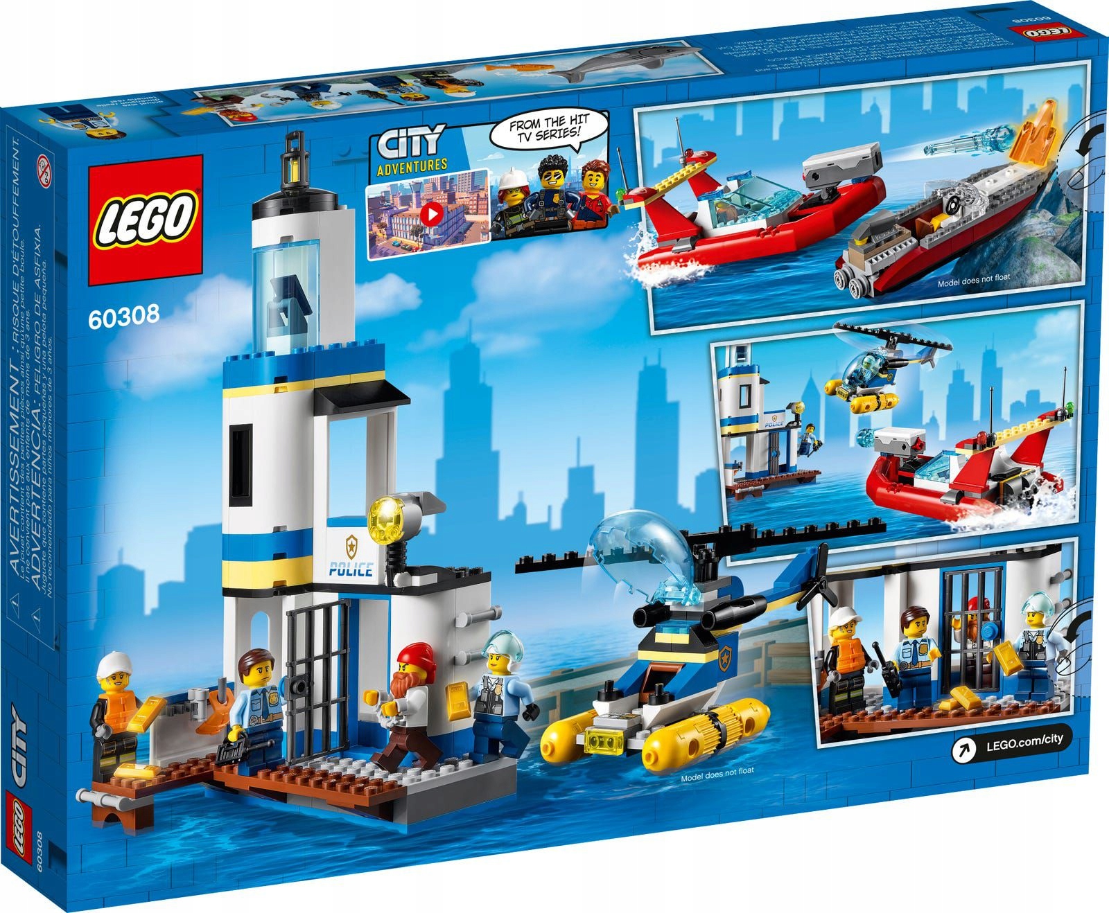 LEGO 60308 City – pajūrio policijos ir ugniagesių akcija