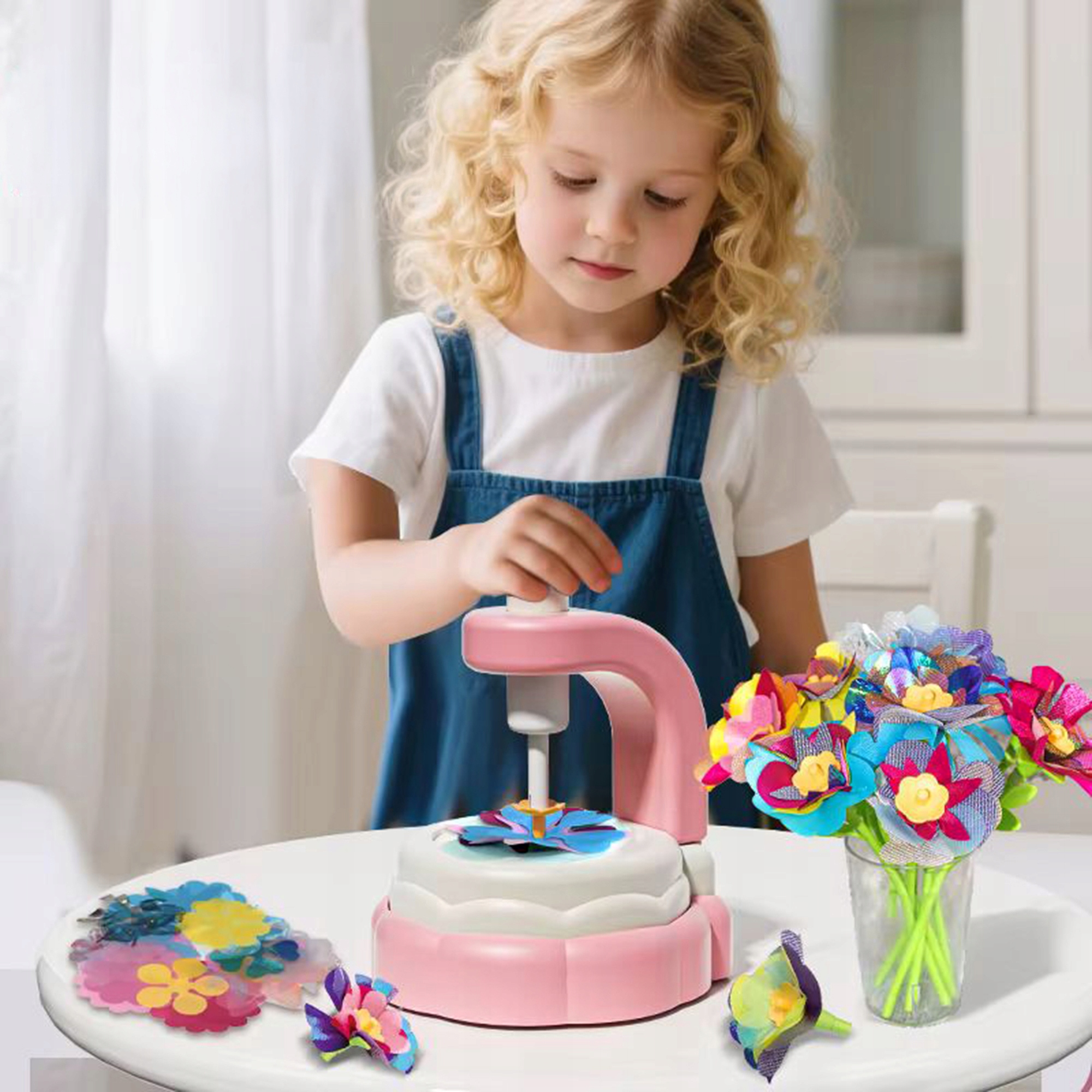 3D FLOWER MAKER KŪRYBINIS RINKINYS XXL 160 EL DIY puokštės