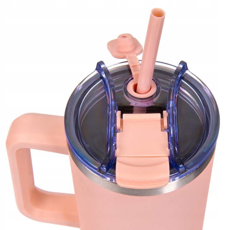 Didelis termo puodelis su rankena Majestic Sport Uno 1200ml - Rožinė