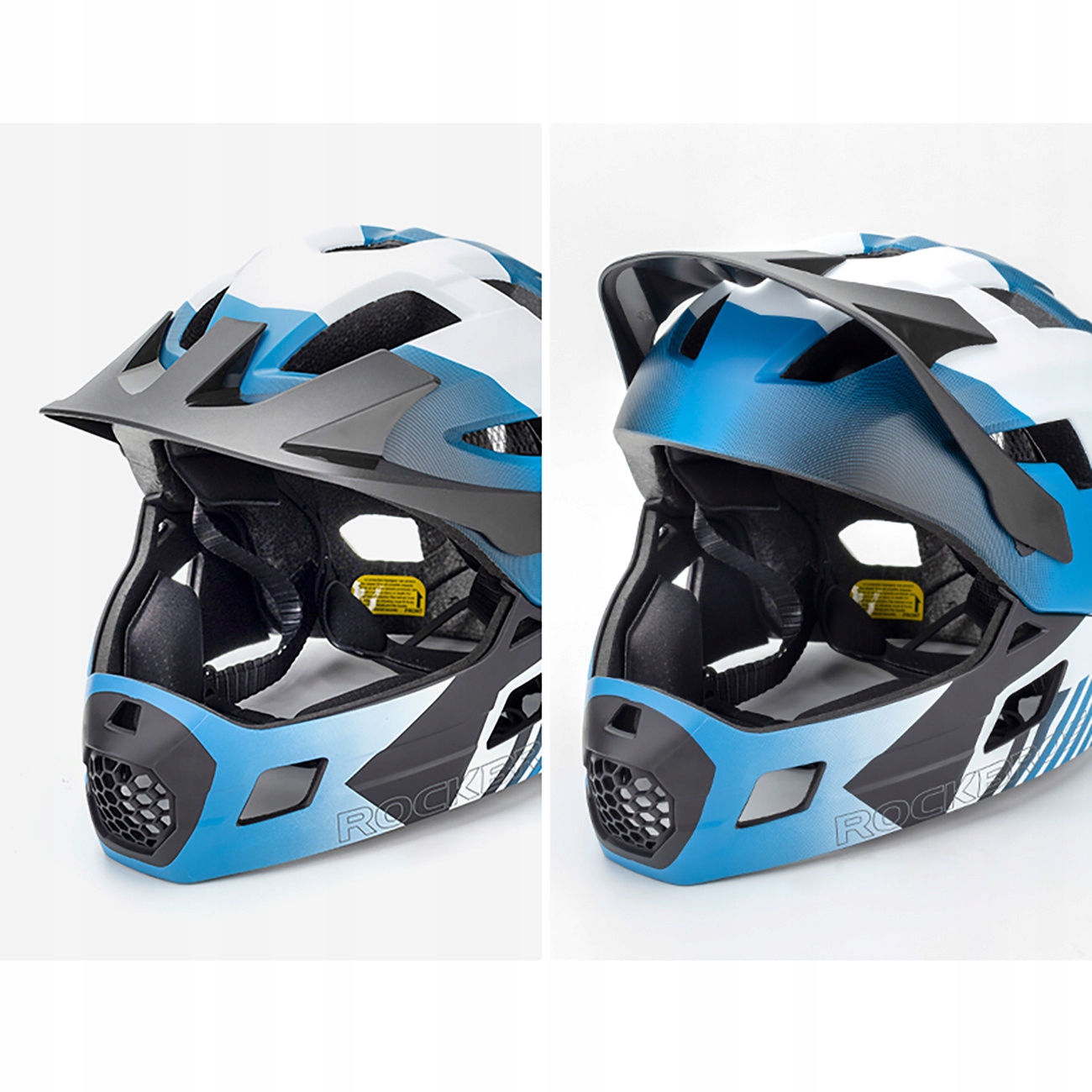 Rockbros MTB vaikiškas dviračio šalmas Full Face M
