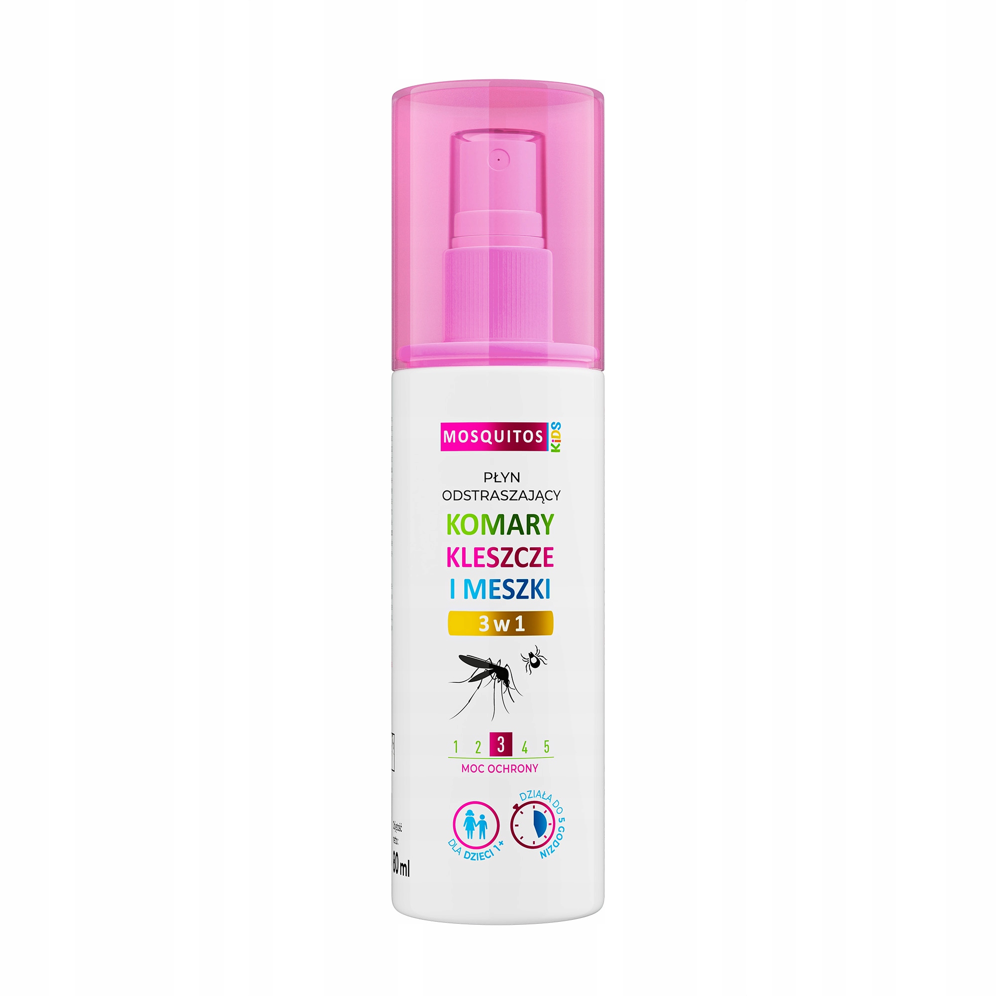 Nature pharm Mosquitos Kids skystis uodams, erkėms ir dygliukams 3in1 80 ml