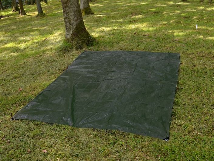 Tarp grindų dangos lakštinė palapinė 2x2 vandeniui atspari
