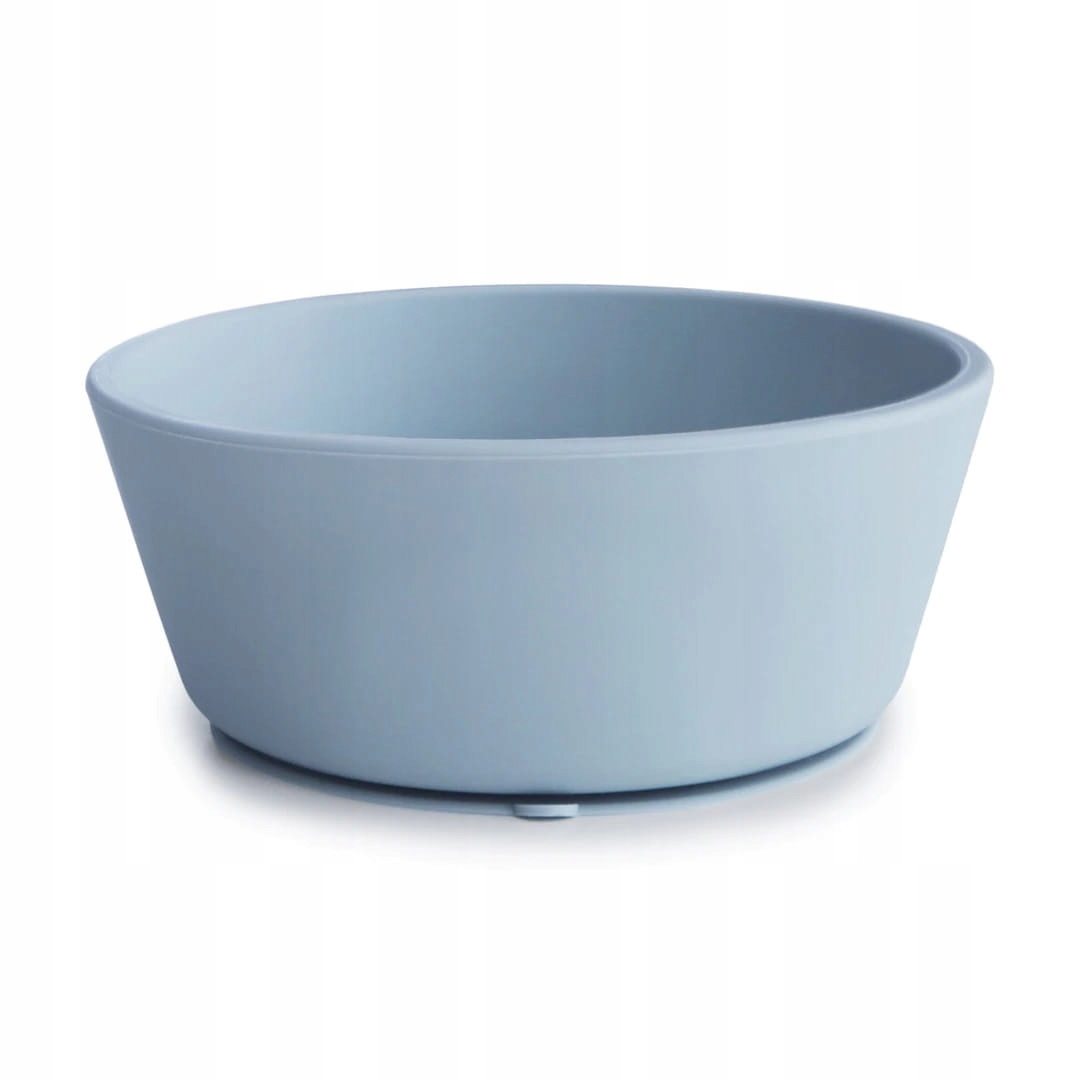 MUSHIE Silikoninis vaikiškas dubuo su Powder Blue siurbtuku