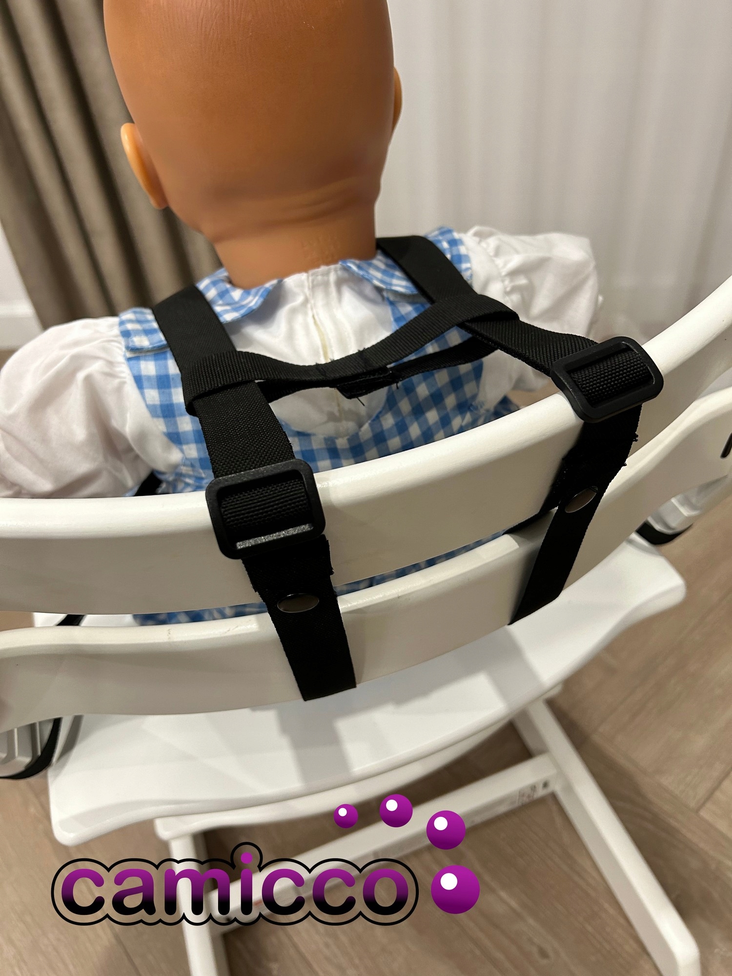 DIRŽELAI KĖDĖLEI, maitinimo kėdutei, Tripp Trapp penkių taškų vežimėliui
