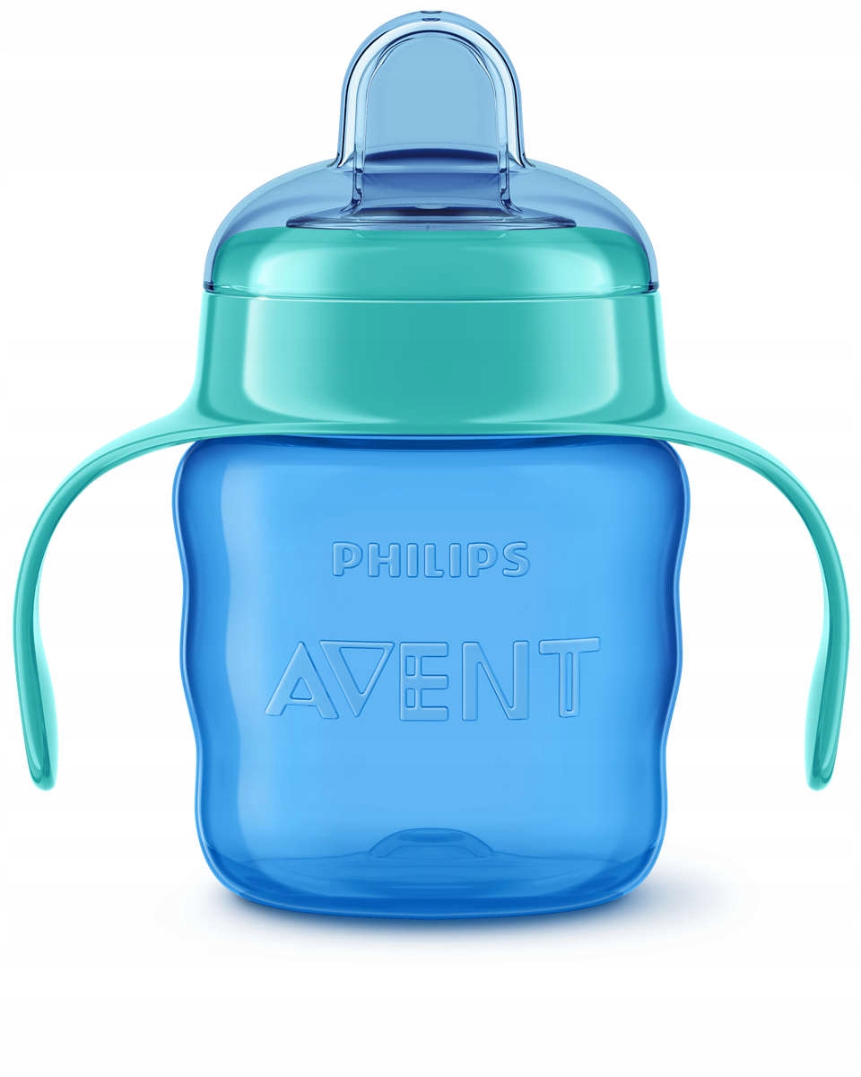 Philips Avent puodelis su silikoniniu snapeliu 200ml 6m+ mėlynas SCF551/05