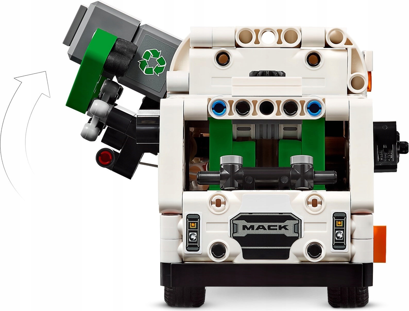 LEGO 42167 TECHNICS ELEKTRINIS Sunkvežimis MACK ŠIUČIŲ VEŽIMAS + DOVANŲ KREPŠĖ