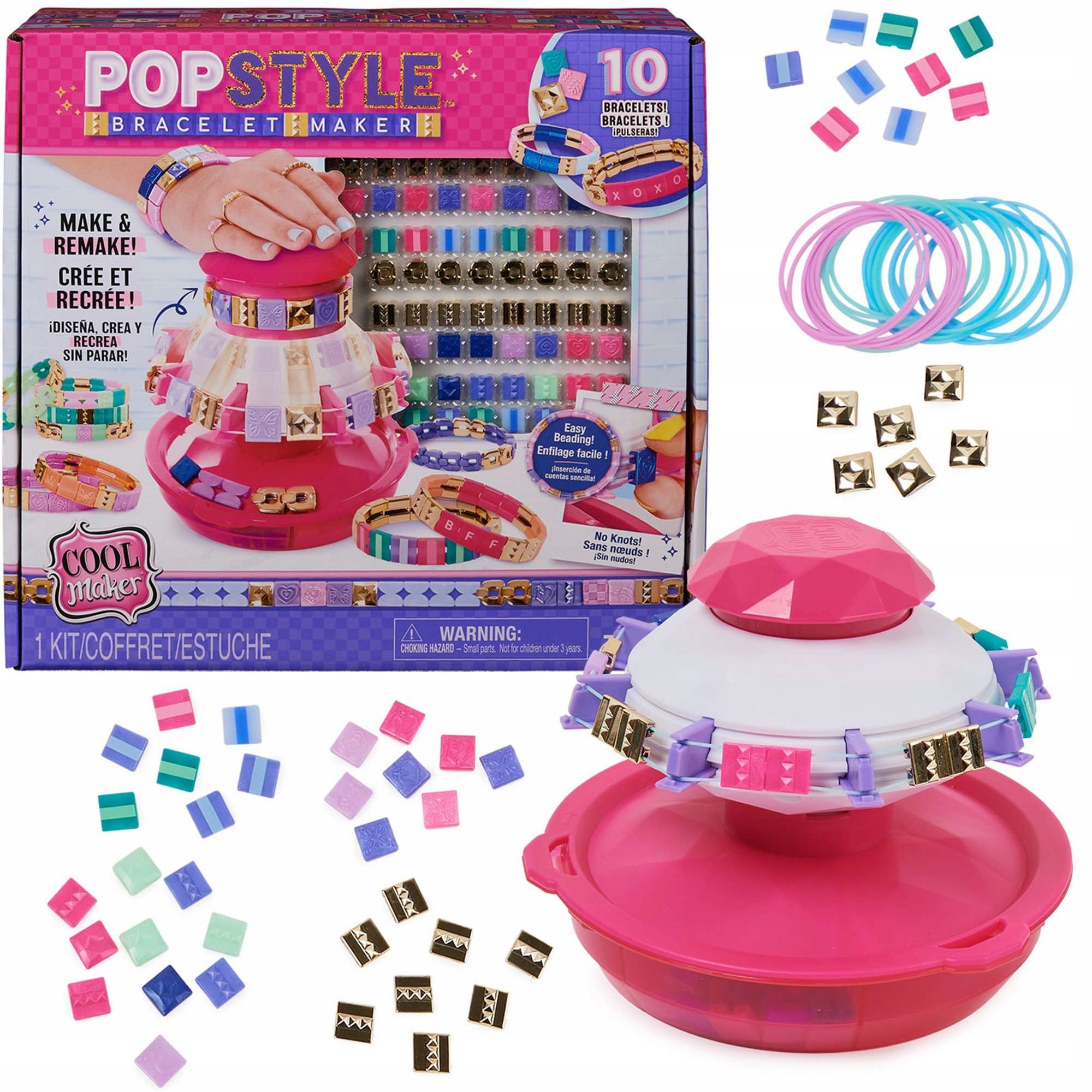 COOL MAKER POP STILIAUS APYNĖČIŲ GAMYBOS RINKINYS MAKE BRACELETS