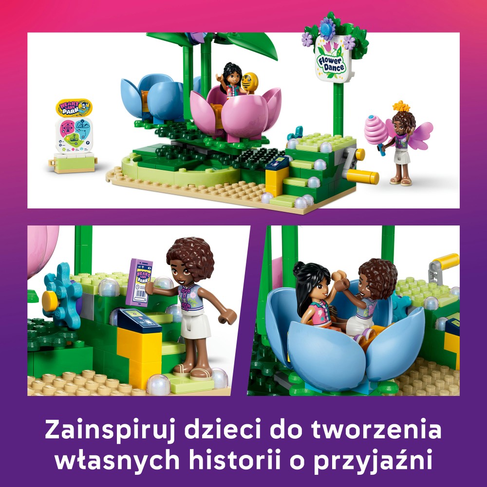 Lego Friends fėėrinė karuselė su gėlėmis 42702