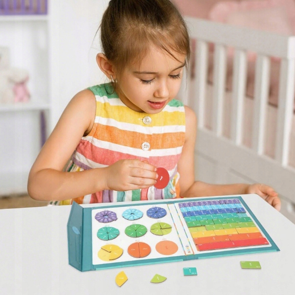 Magnetinė edukaccinė lenta trupmenoms ir matematikai