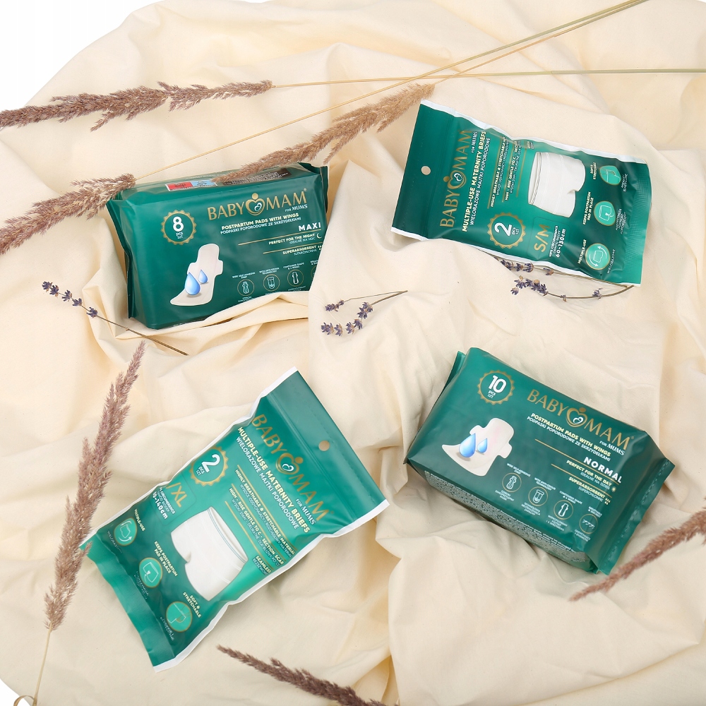 Babymam daugiakartinės poporodines prigludančios kelnaitės L/XL