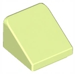 LEGO gelsvai žalia 54200 slant 30 1x1 10vnt