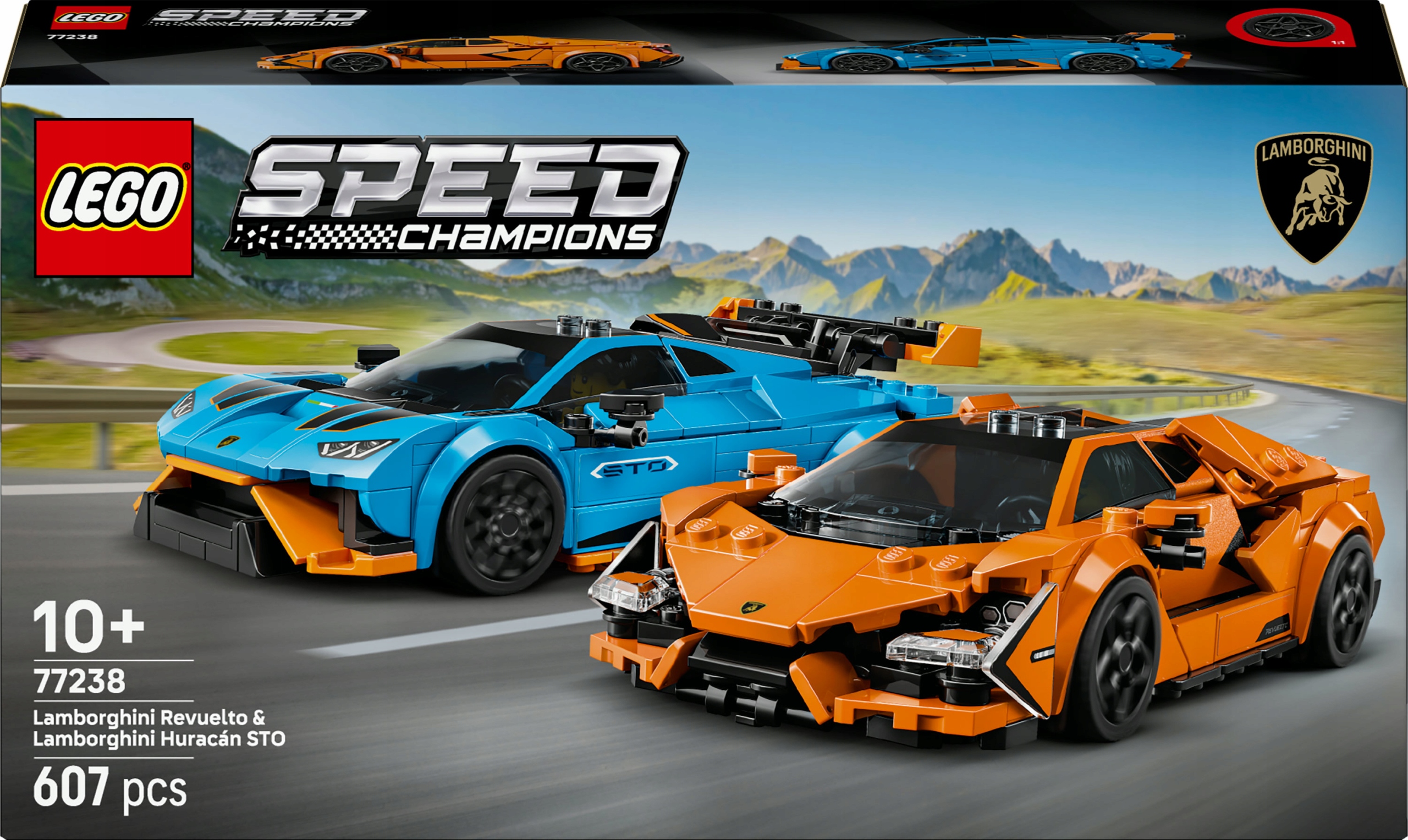LEGO Speed Champions Lamborghini Revuelto ir Huracán STO 77238