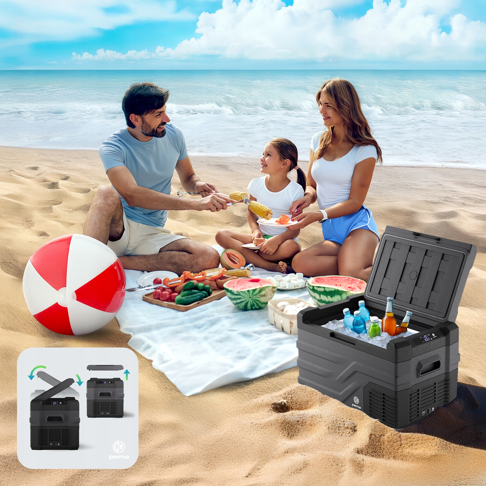 Peme Quest 30 elektrinis kelioninis šaldytuvas 20-30 l -20 °C ECO režimas