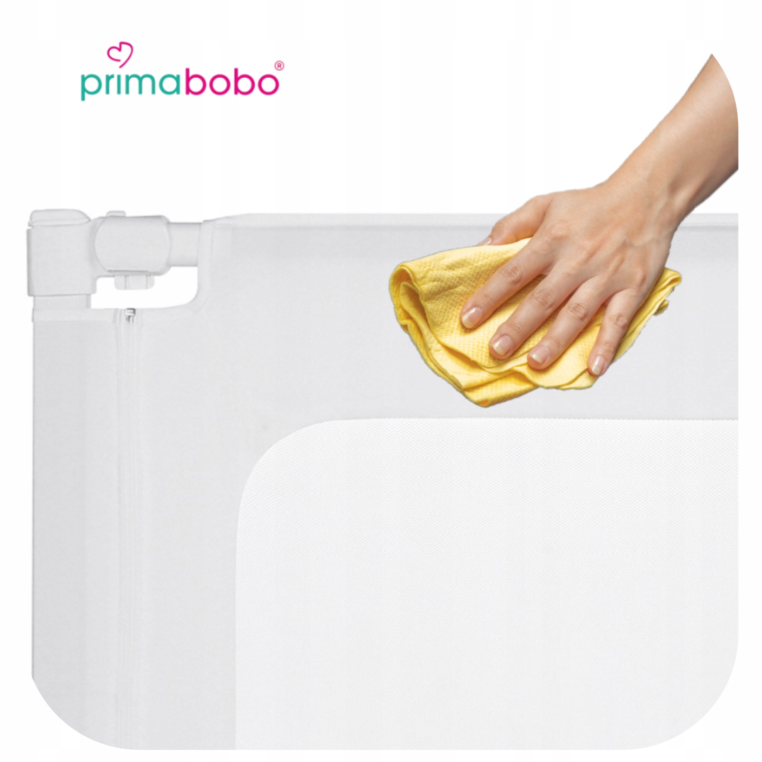 PRIMABOBO VELVO lovos bėgelis 160cm, apsauginis užvalkalas vaikams PILKA