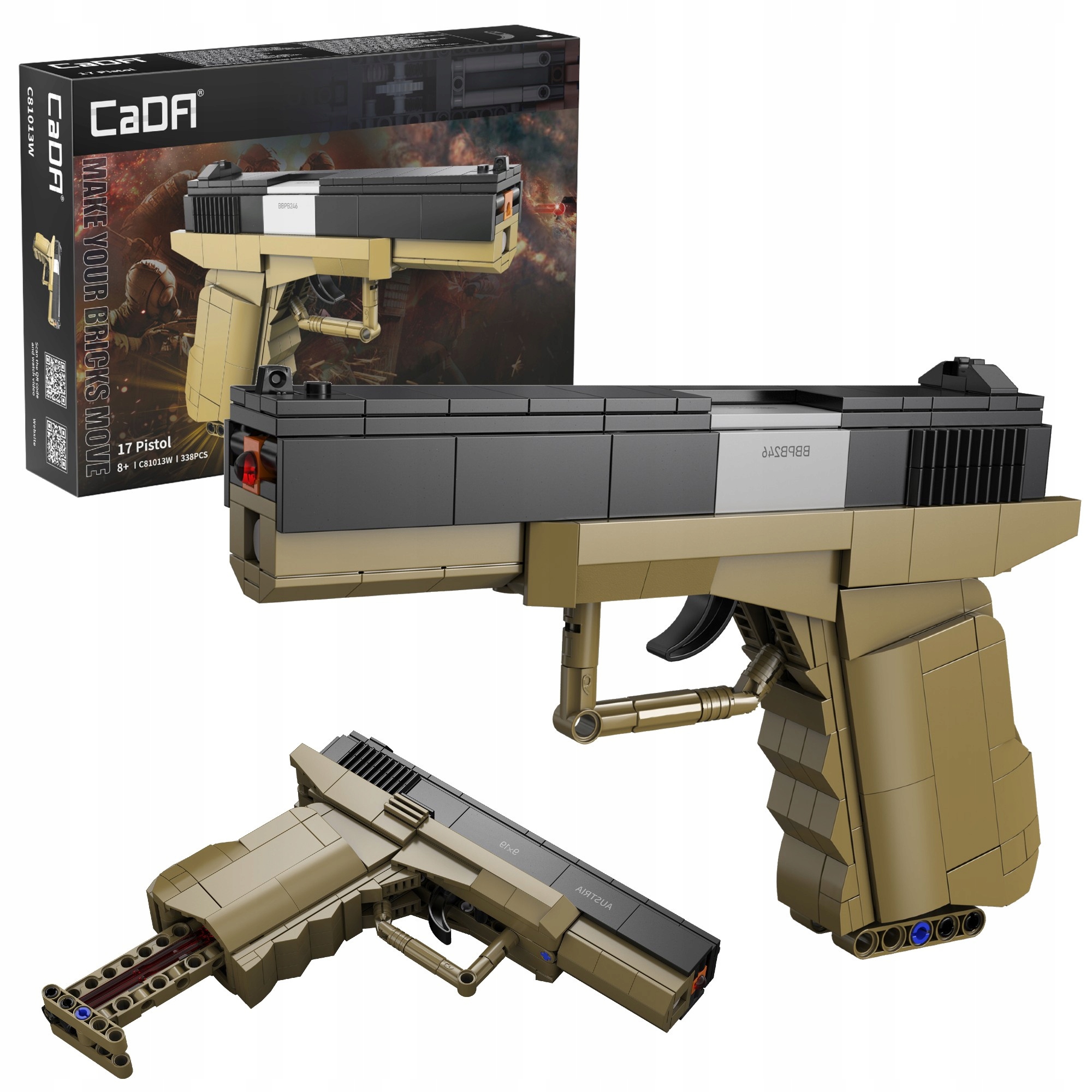 Cada M17 pistoletas replika 338 elementų