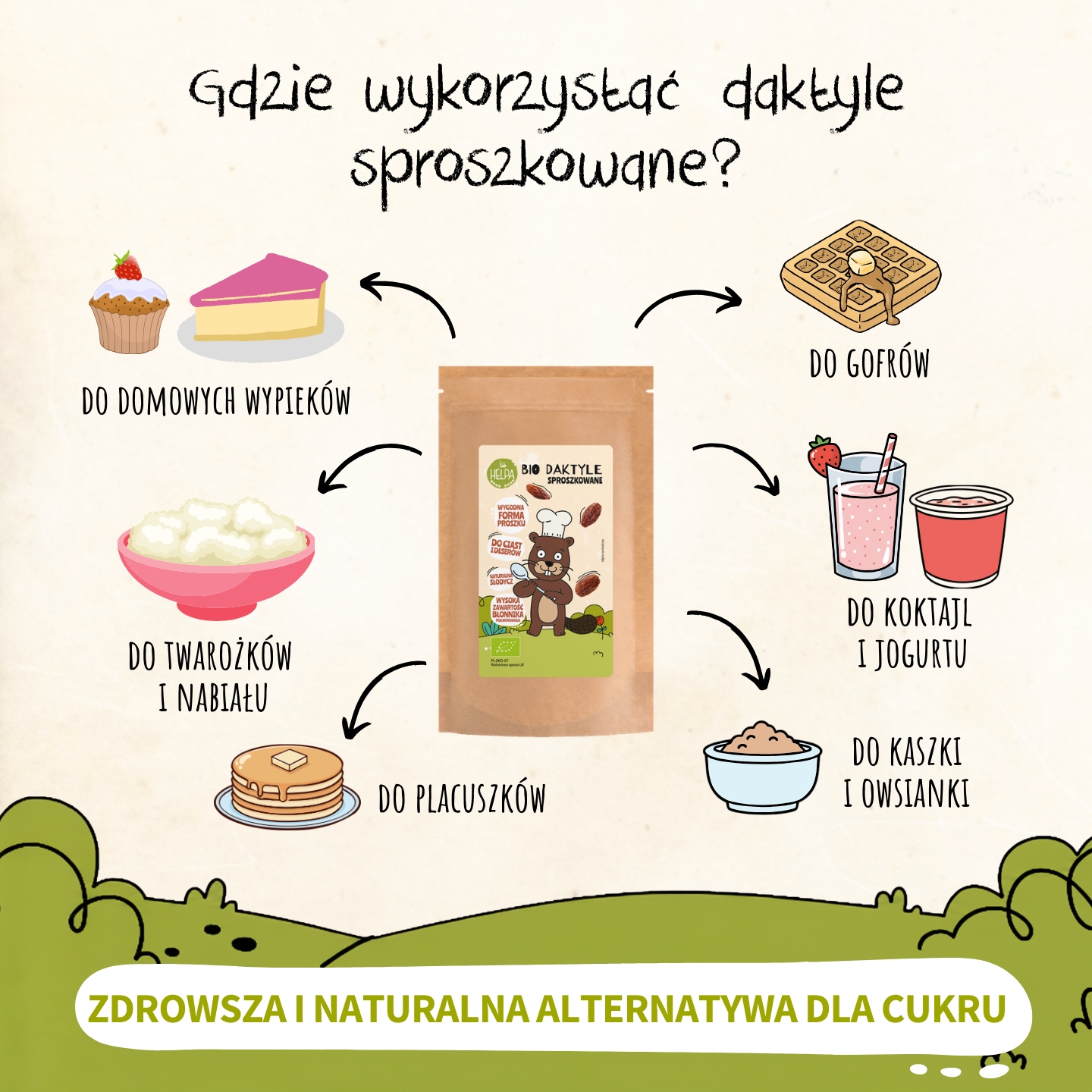 Helpa prieskoniai išdžiovinti datulės 200 g