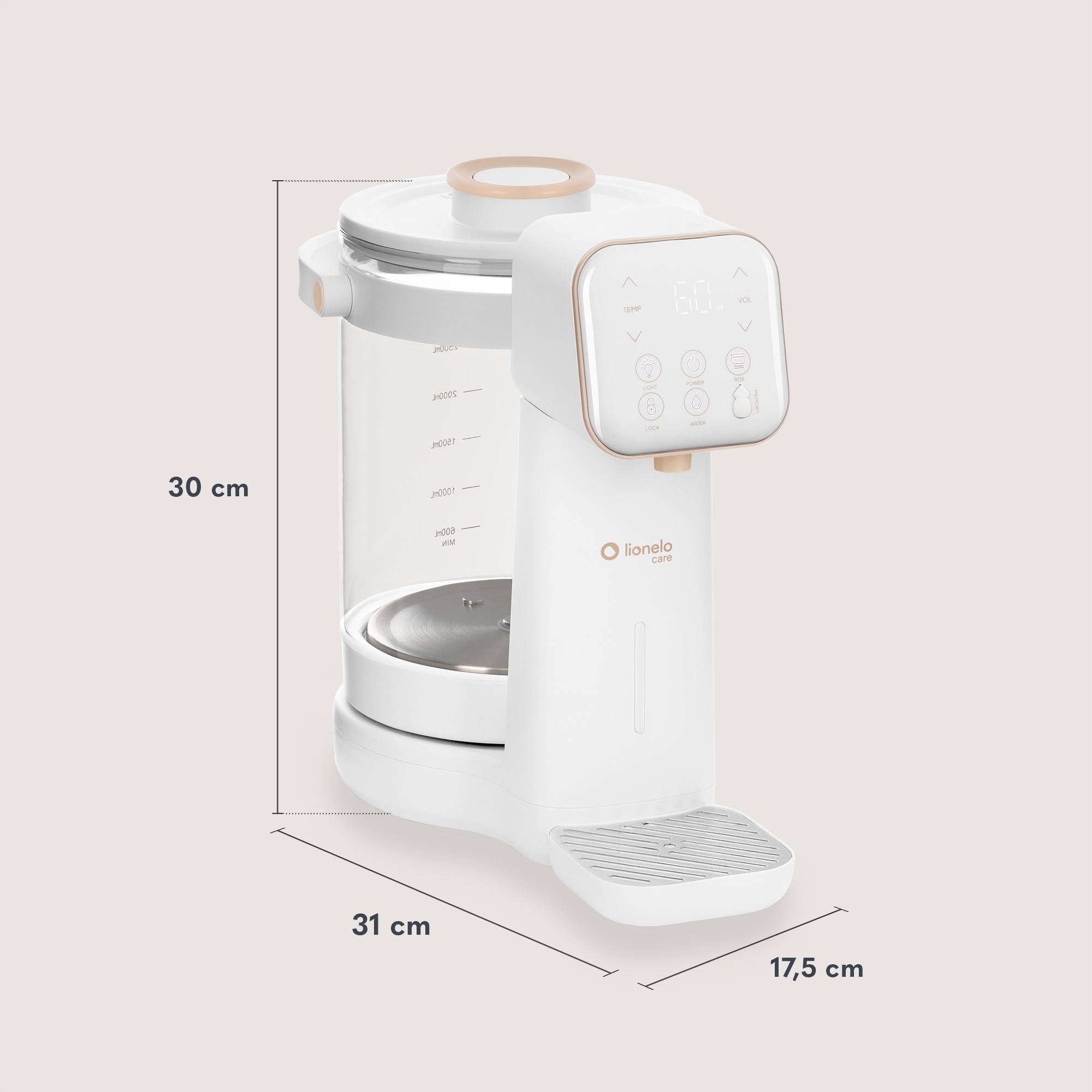 Lionelo Babypresto 2.0 pieno šildytuvas