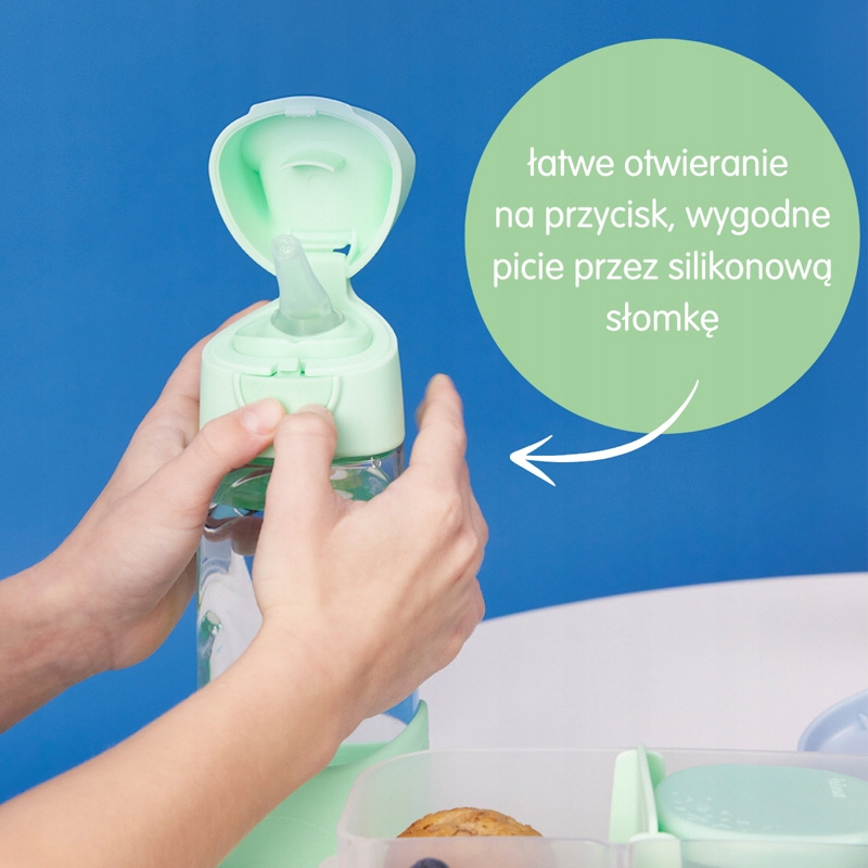 B.Box bidonas su šiaudais mokyklai 450 ml
