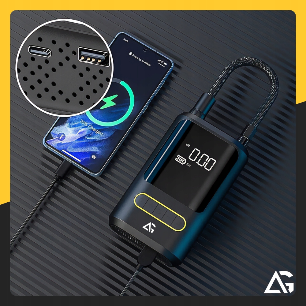 ARSA GO elektrinė pompa su kompresoriumi ir powerbank