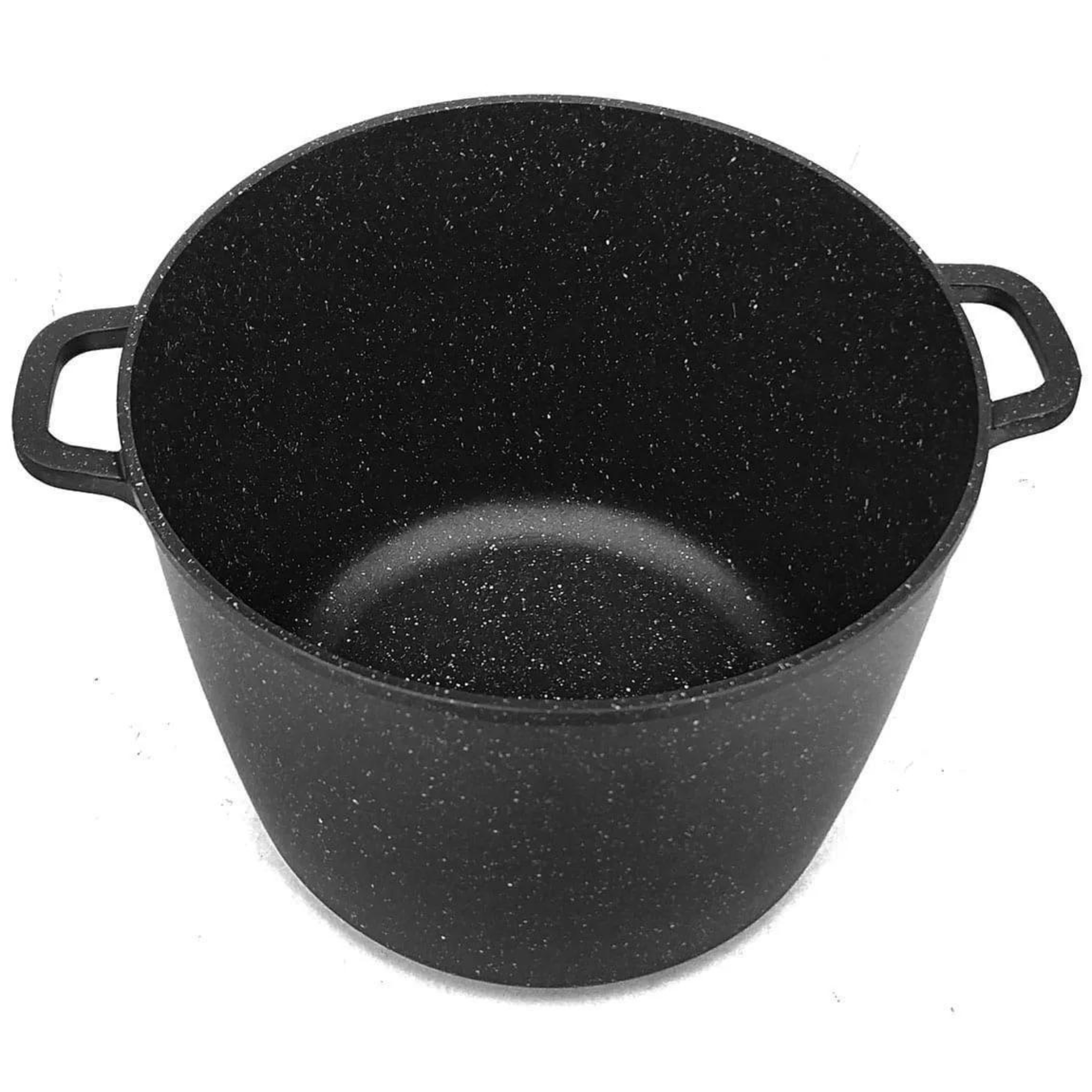 TRADICINIS MARMULINIS PUODAS JUODAS AUKŠTAS 24cm / 6,2L