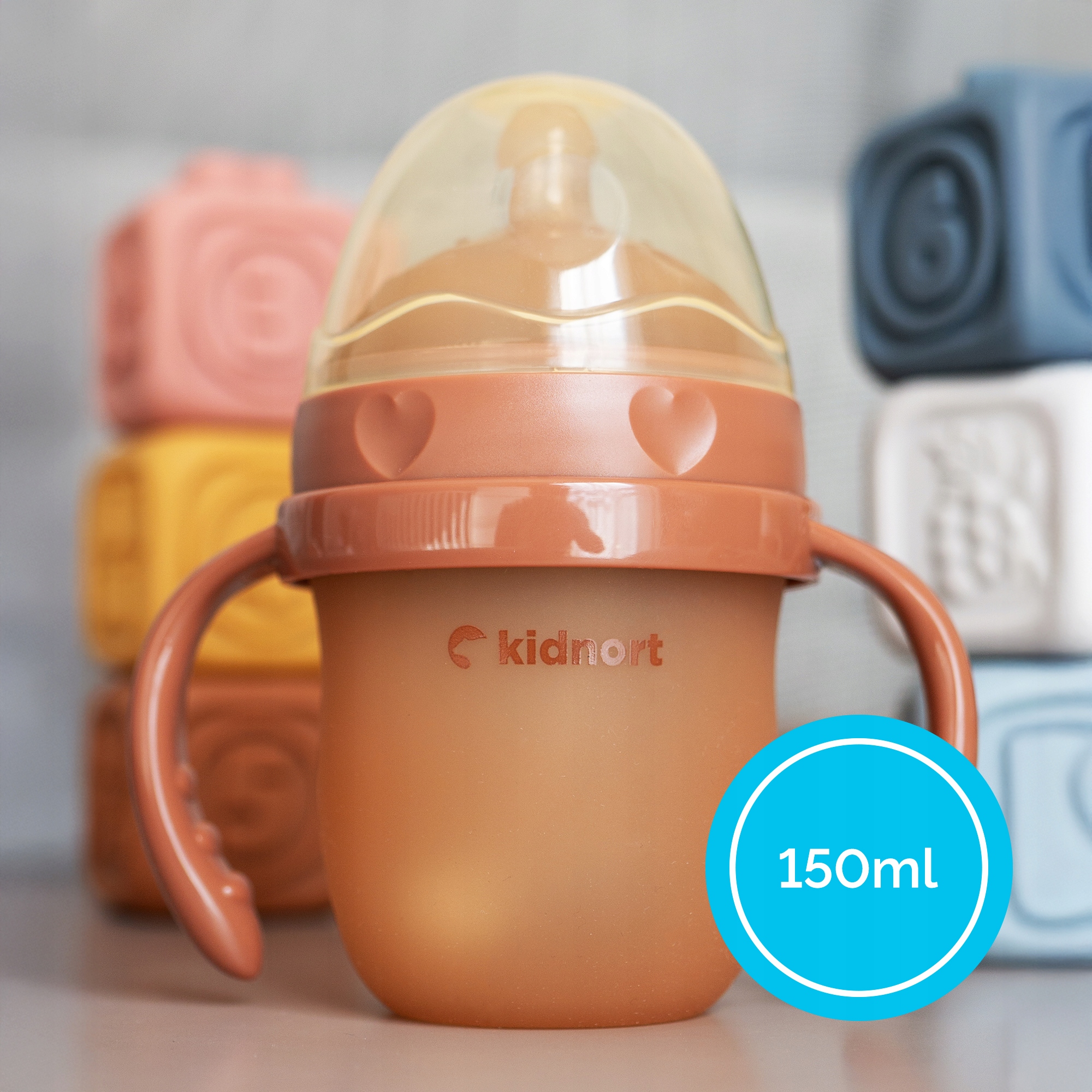 Eple Anti-Colic silikoninis buteliukas 150ml Brown 0-3M BE BPA