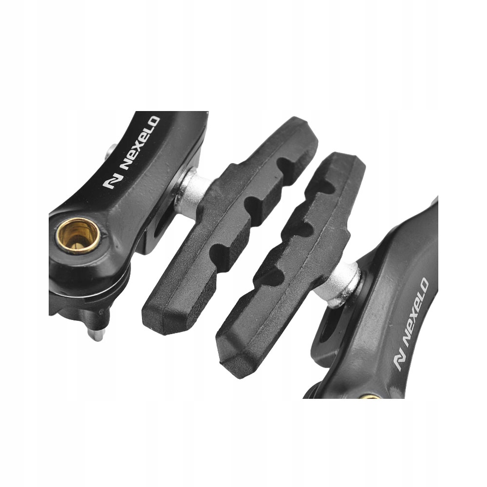 Dviračio stabdžių kaladėlės V-Brake trinkelės priekiniai galiniai 110 mm juodi SET