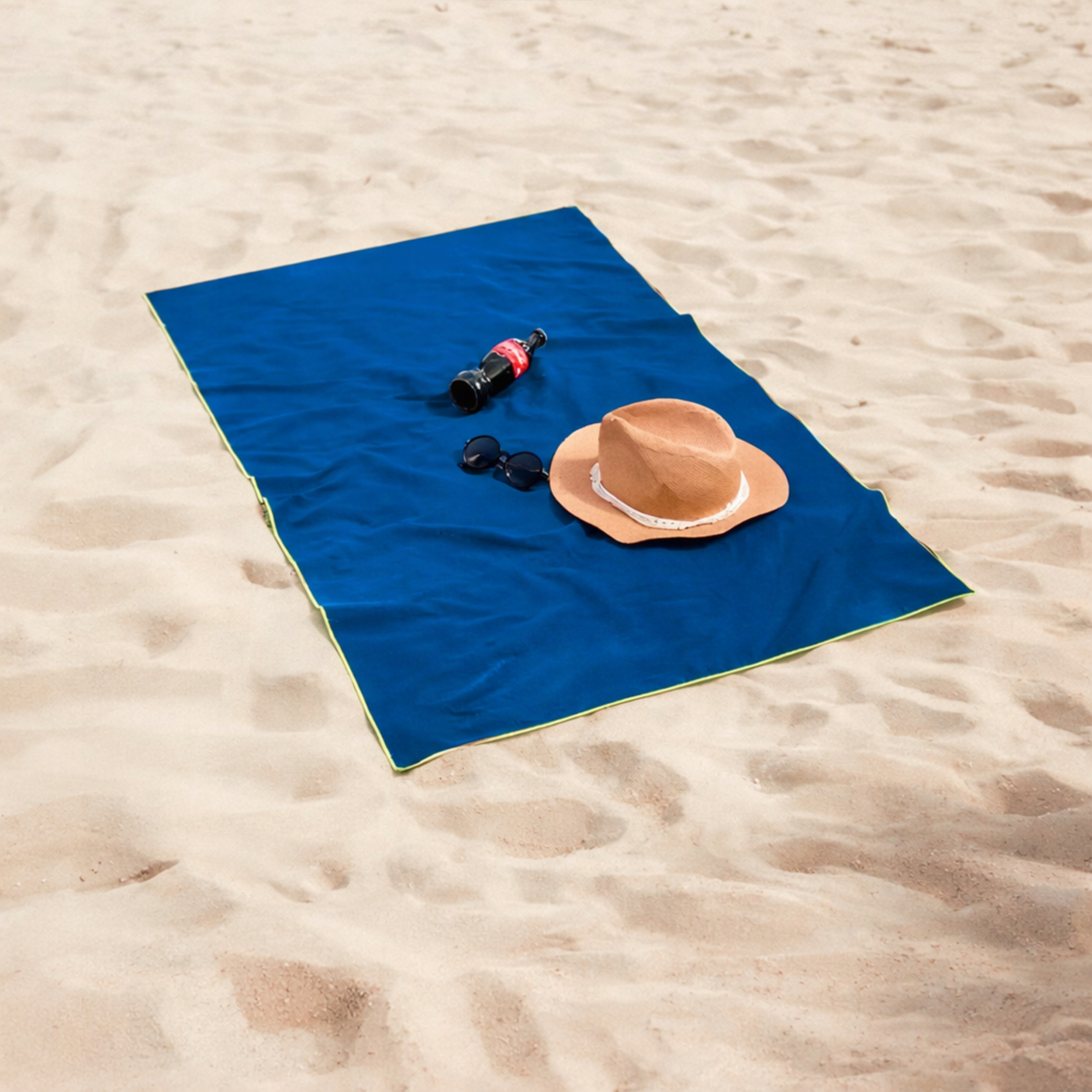 Greitai džiūstantis MICROFIBER Beach Sports Baseino rankšluostis 80x150 cm MĖLYNAS