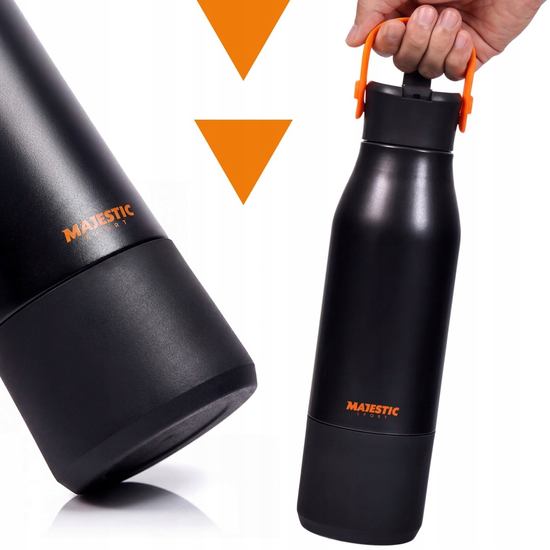 Majestic Sport termo butelė plieno su šiaudais 900ml
