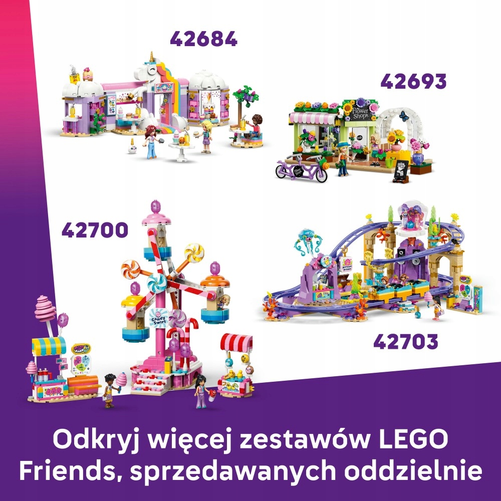 Lego Friends fėėrinė karuselė su gėlėmis 42702